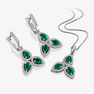 نیم ست زمرد